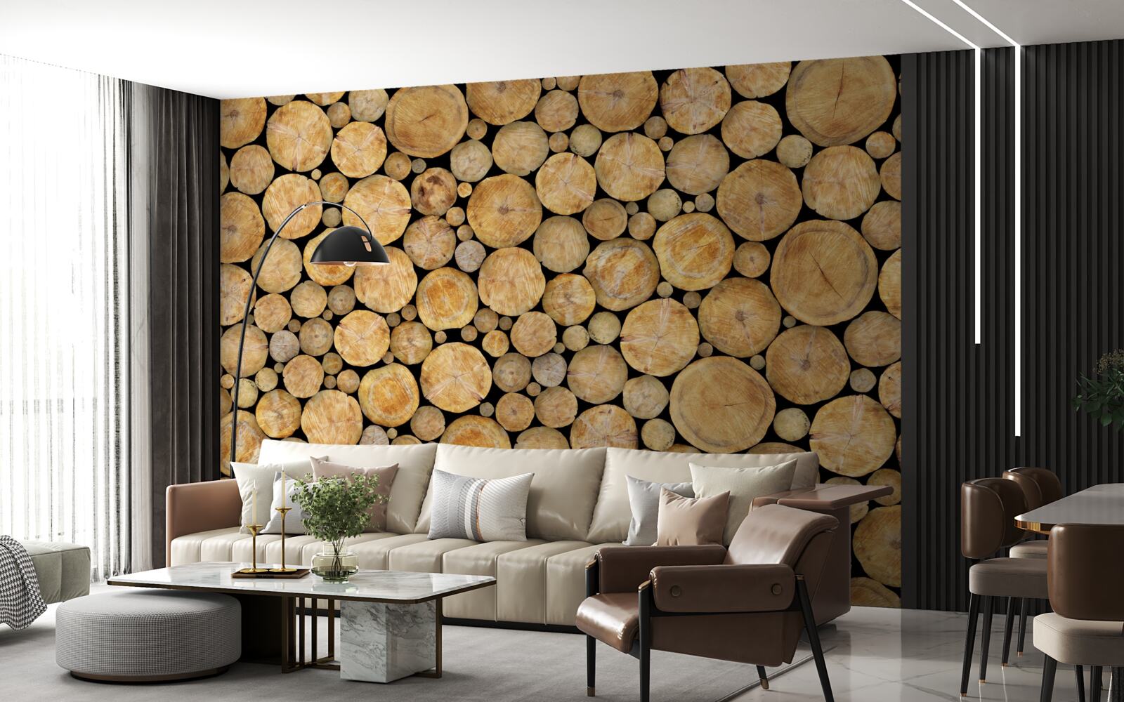 Fototapet un număr semnificativ de copaci au fost tăiați