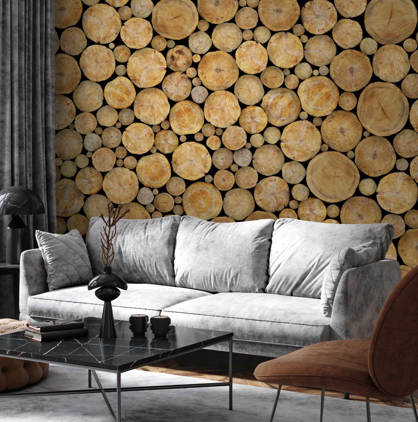 Fototapet un număr semnificativ de copaci au fost tăiați