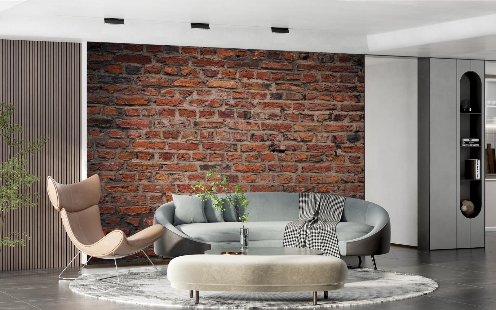 Fototapet Peretele din cărămidă roșie al clădirii vechi