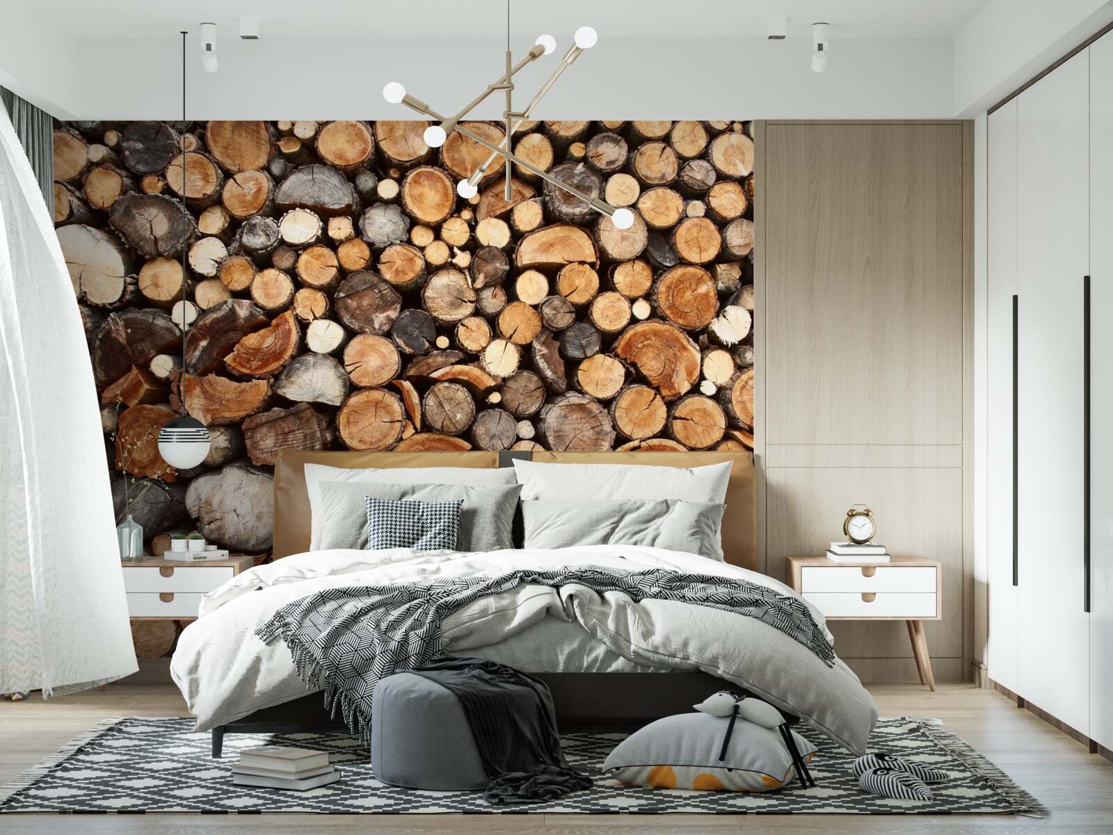 Fototapet felii de copac în diferite culori