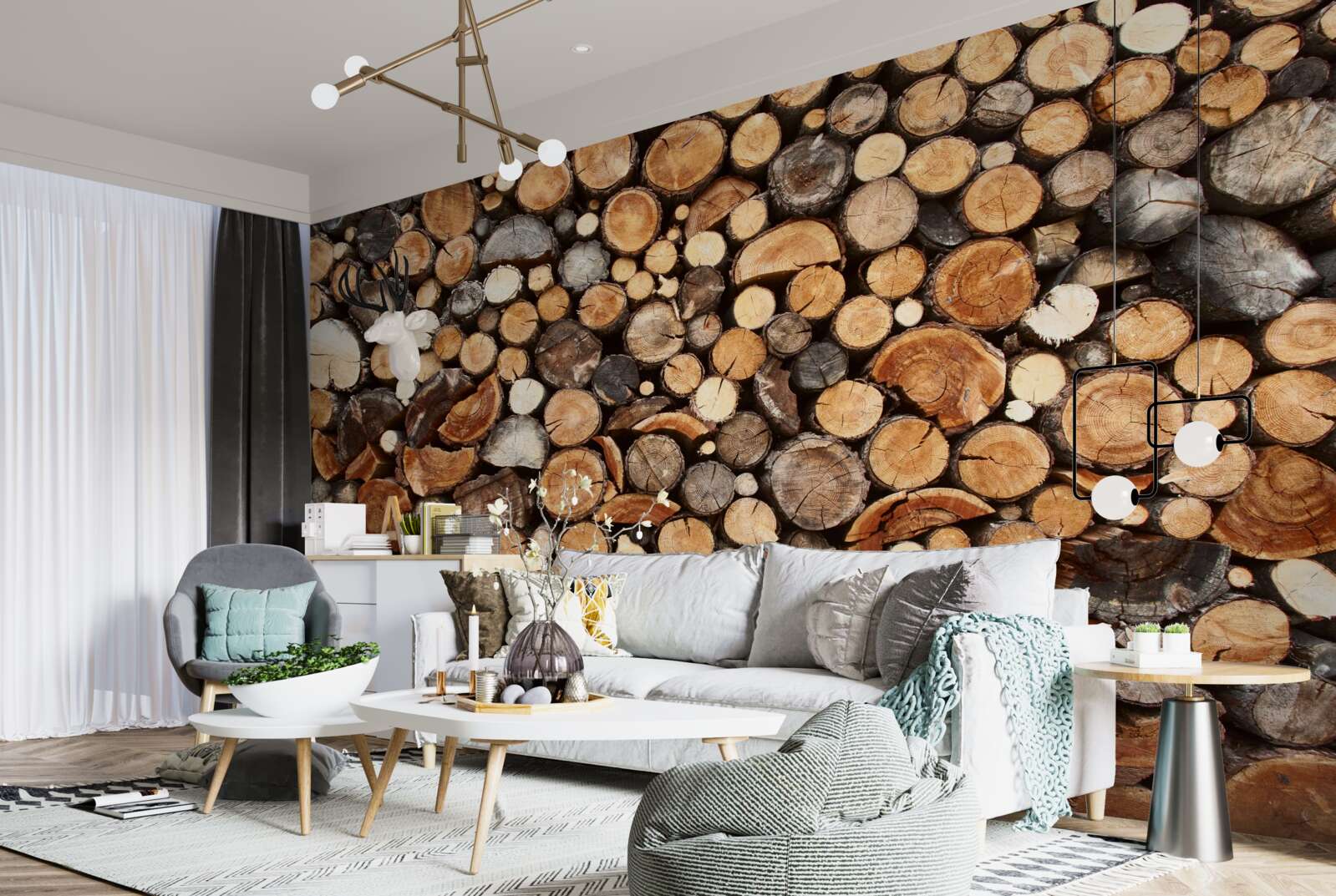 Fototapet felii de copac în diferite culori