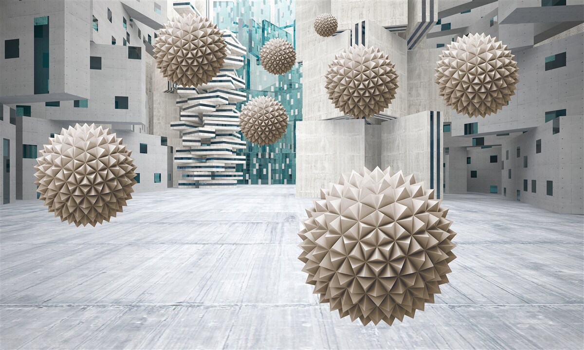 Fototapet bile plutitoare din bronz