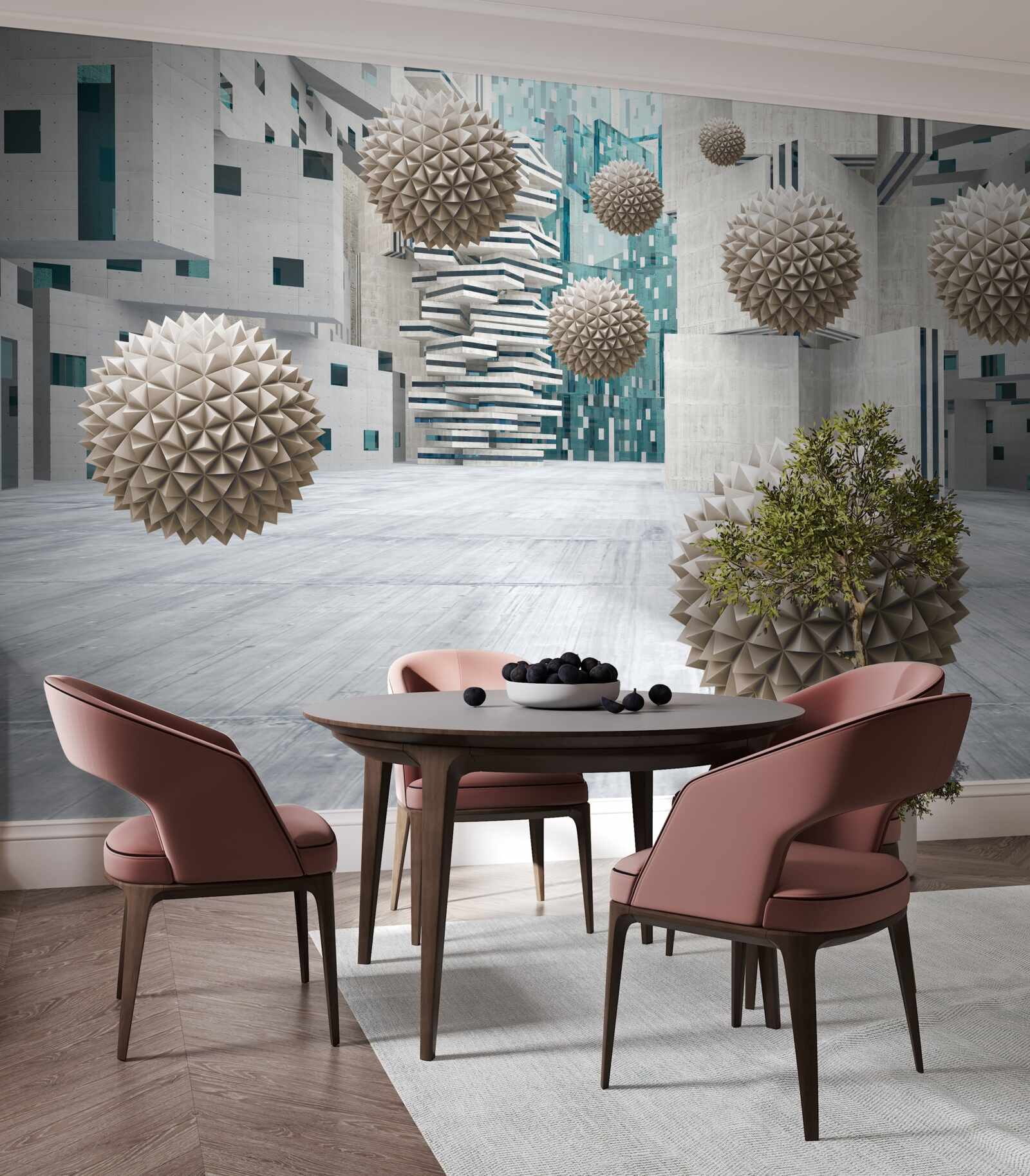 Fototapet bile plutitoare din bronz