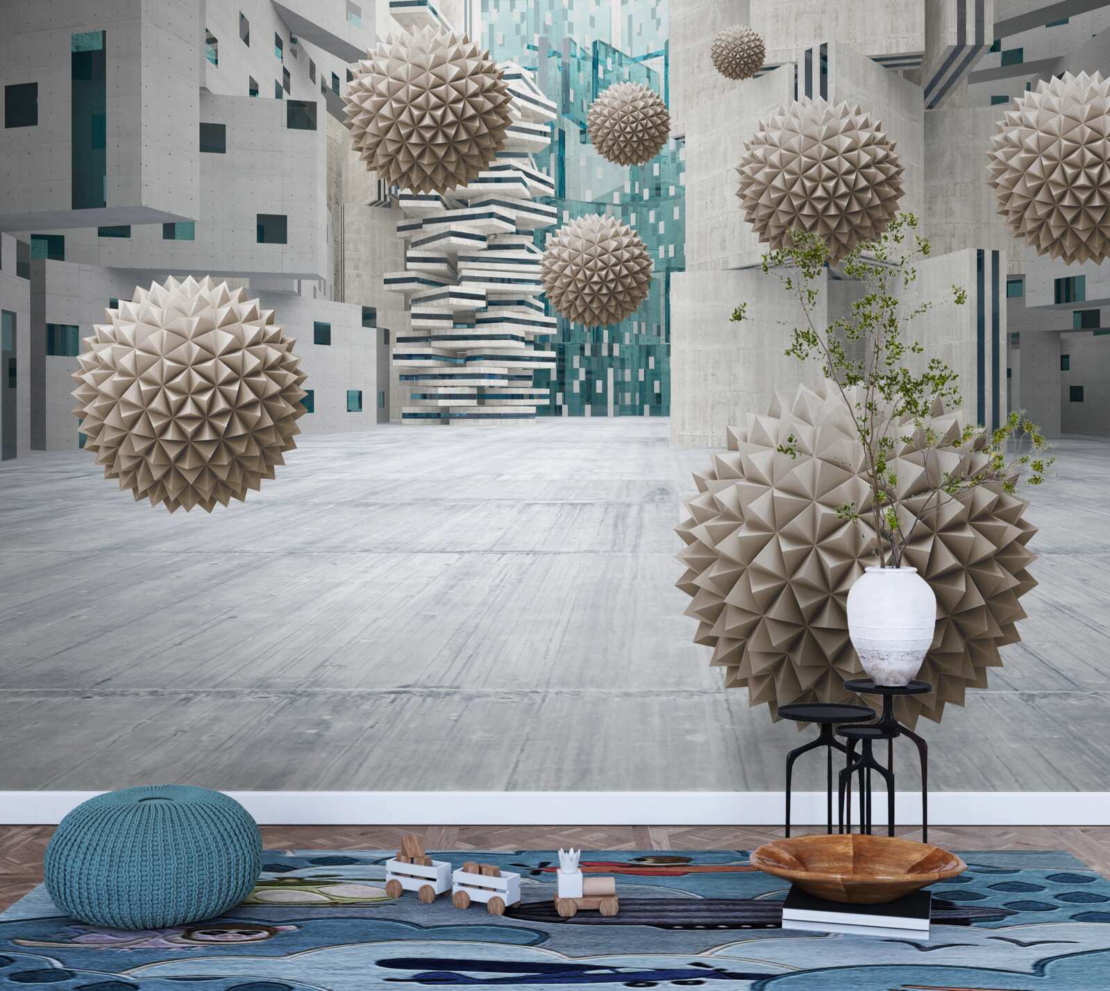 Fototapet bile plutitoare din bronz