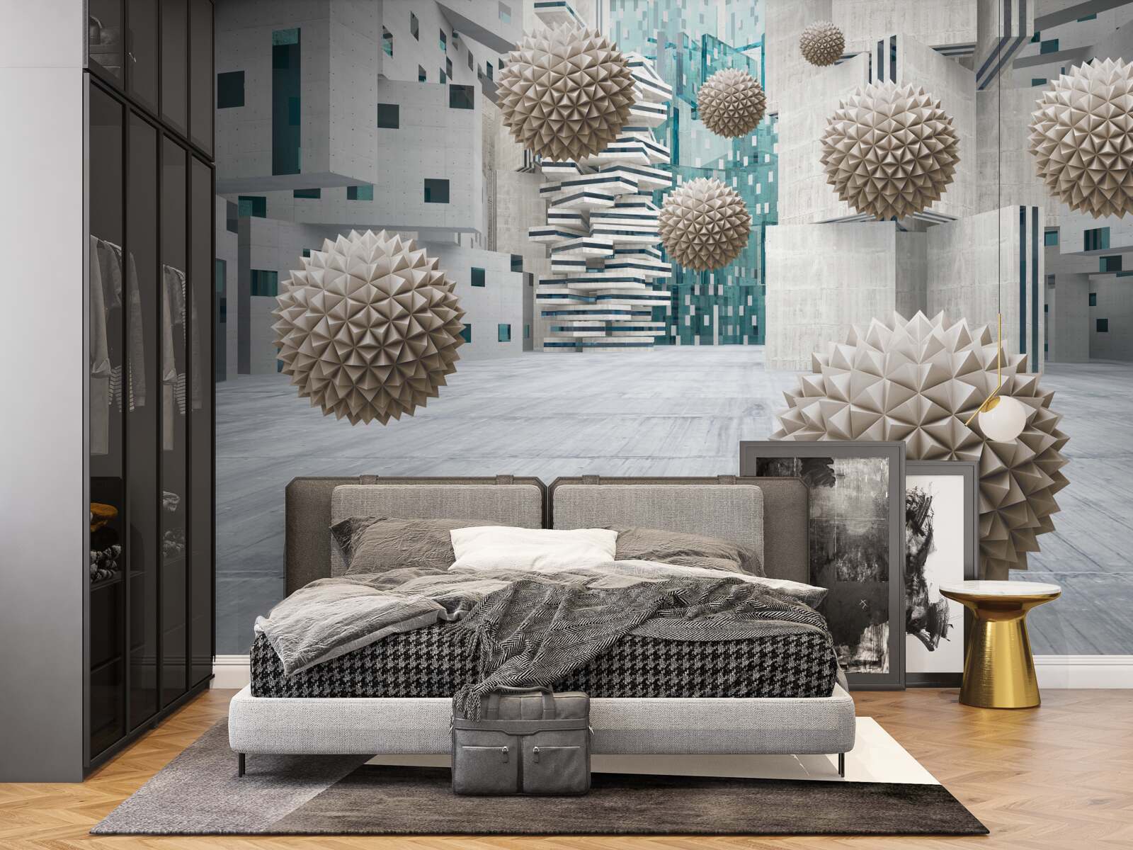 Fototapet bile plutitoare din bronz