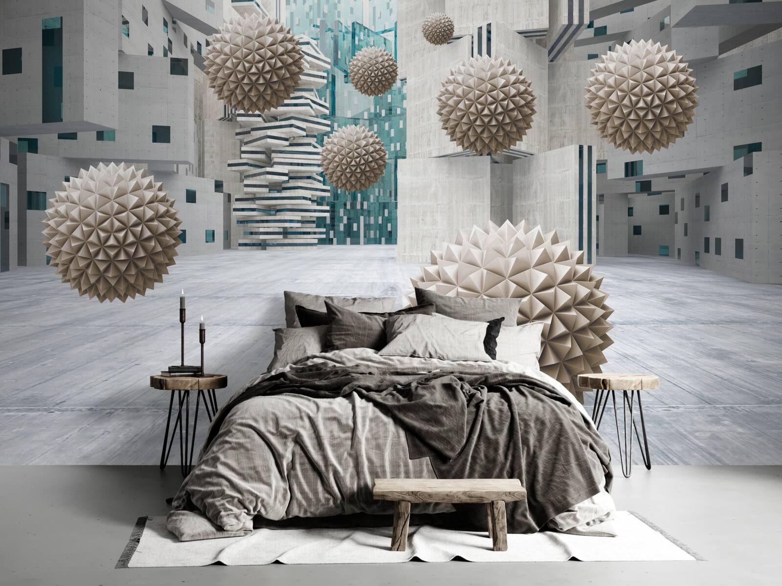 Fototapet bile plutitoare din bronz