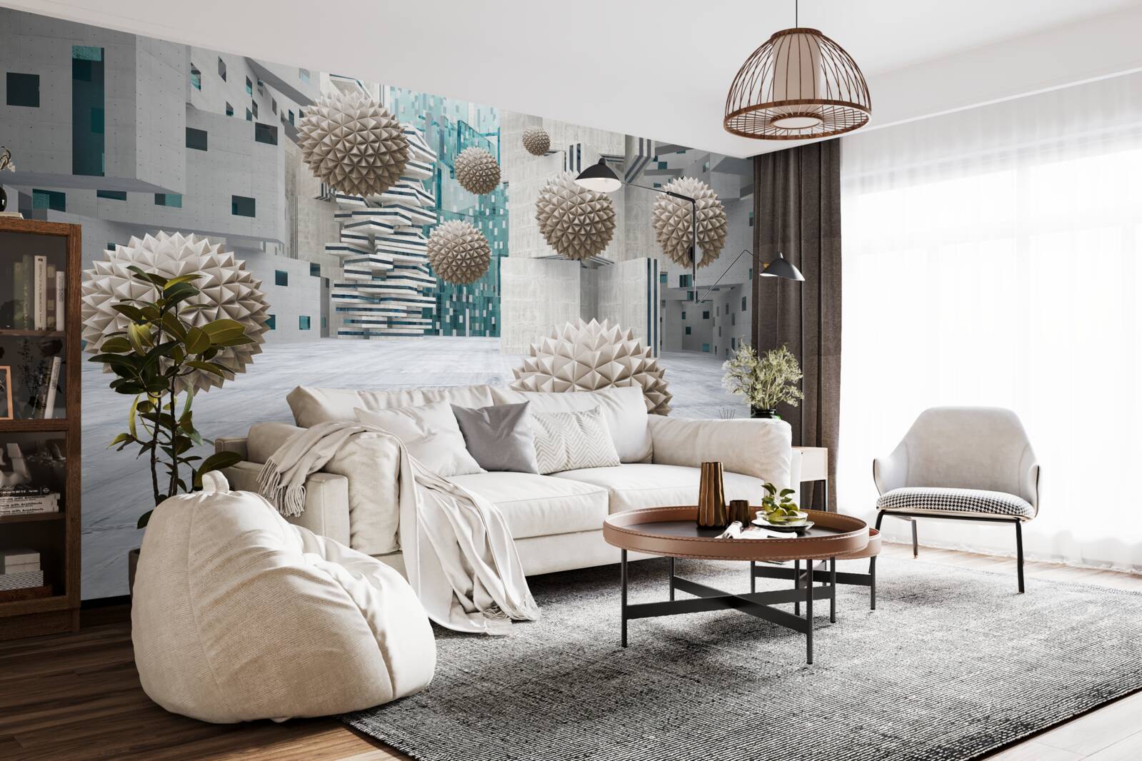 Fototapet bile plutitoare din bronz