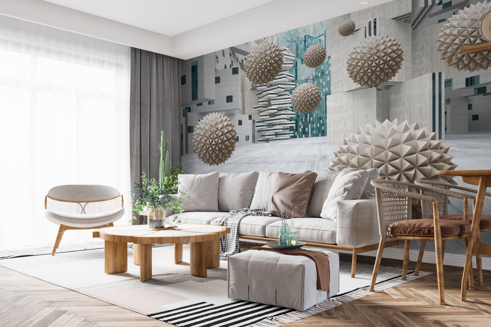 Fototapet bile plutitoare din bronz