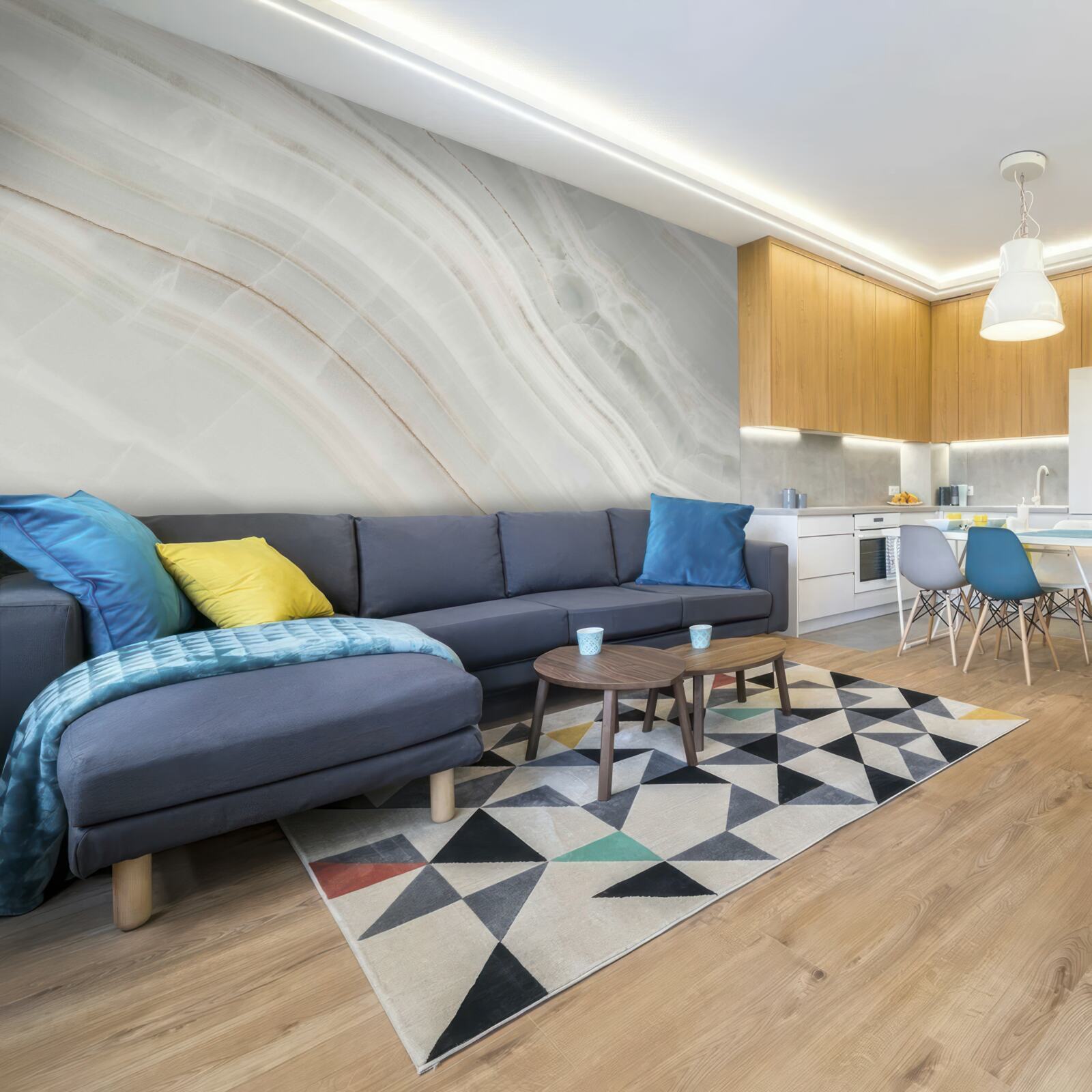 Fototapet gri bej subțire