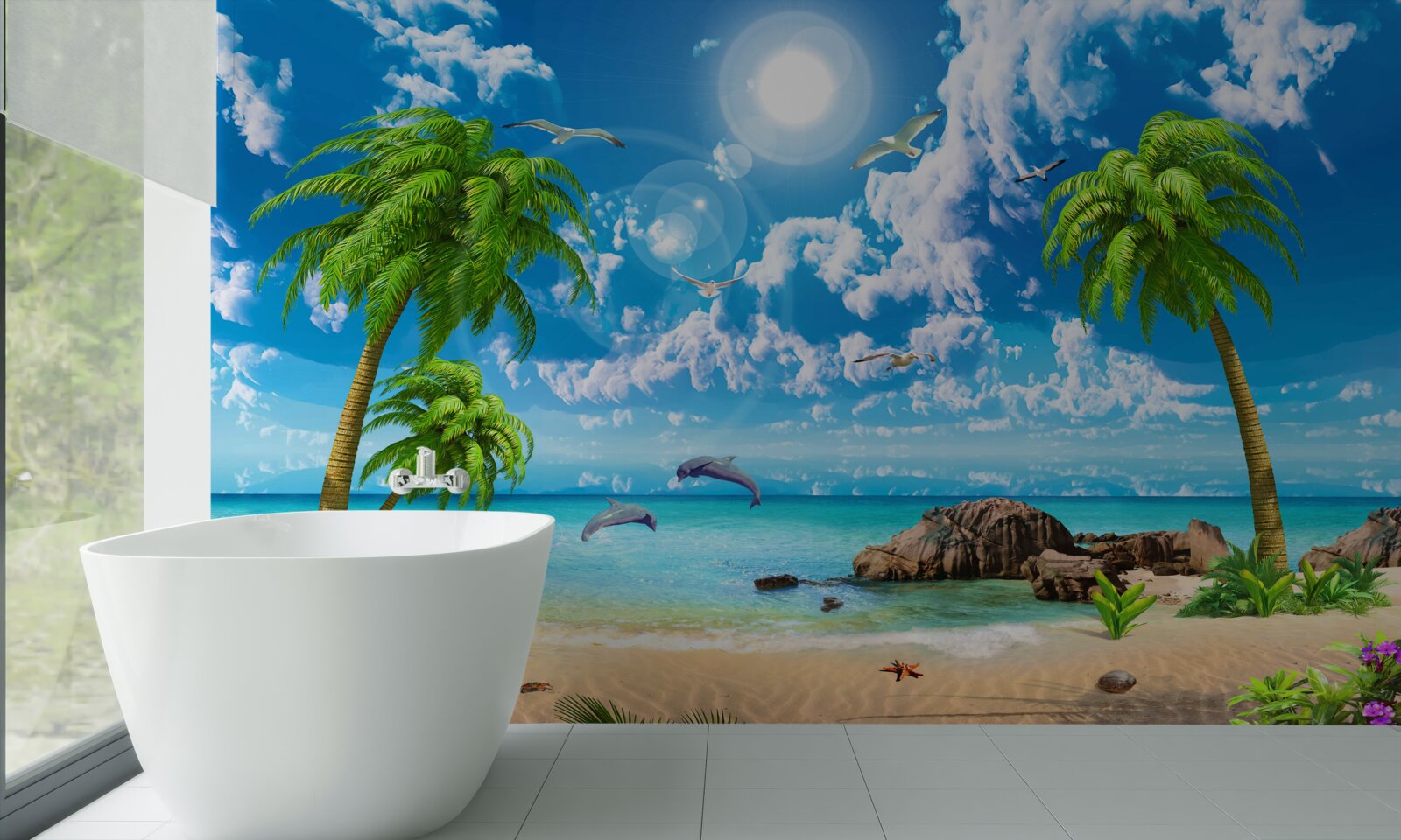 Fototapet natura coastei tropicale