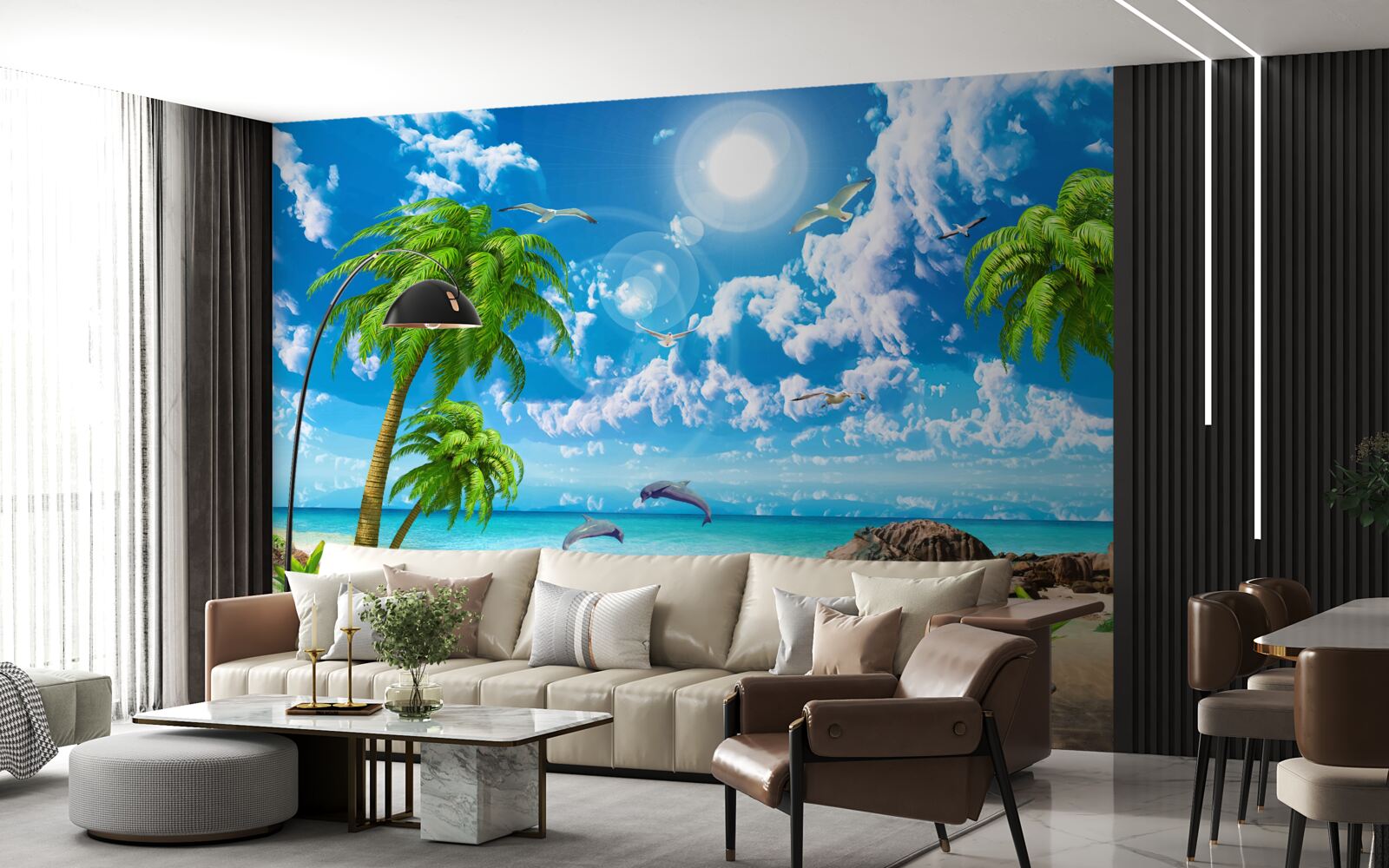 Fototapet natura coastei tropicale