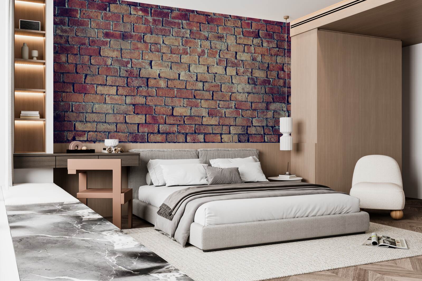 Fototapet Zid de cărămidă roșie