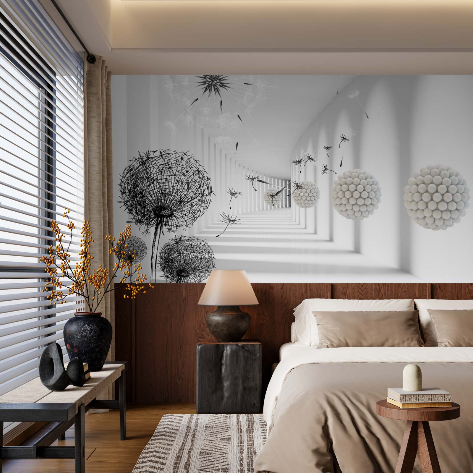 Fototapet un tunel în care dispar millipedes zburătoare