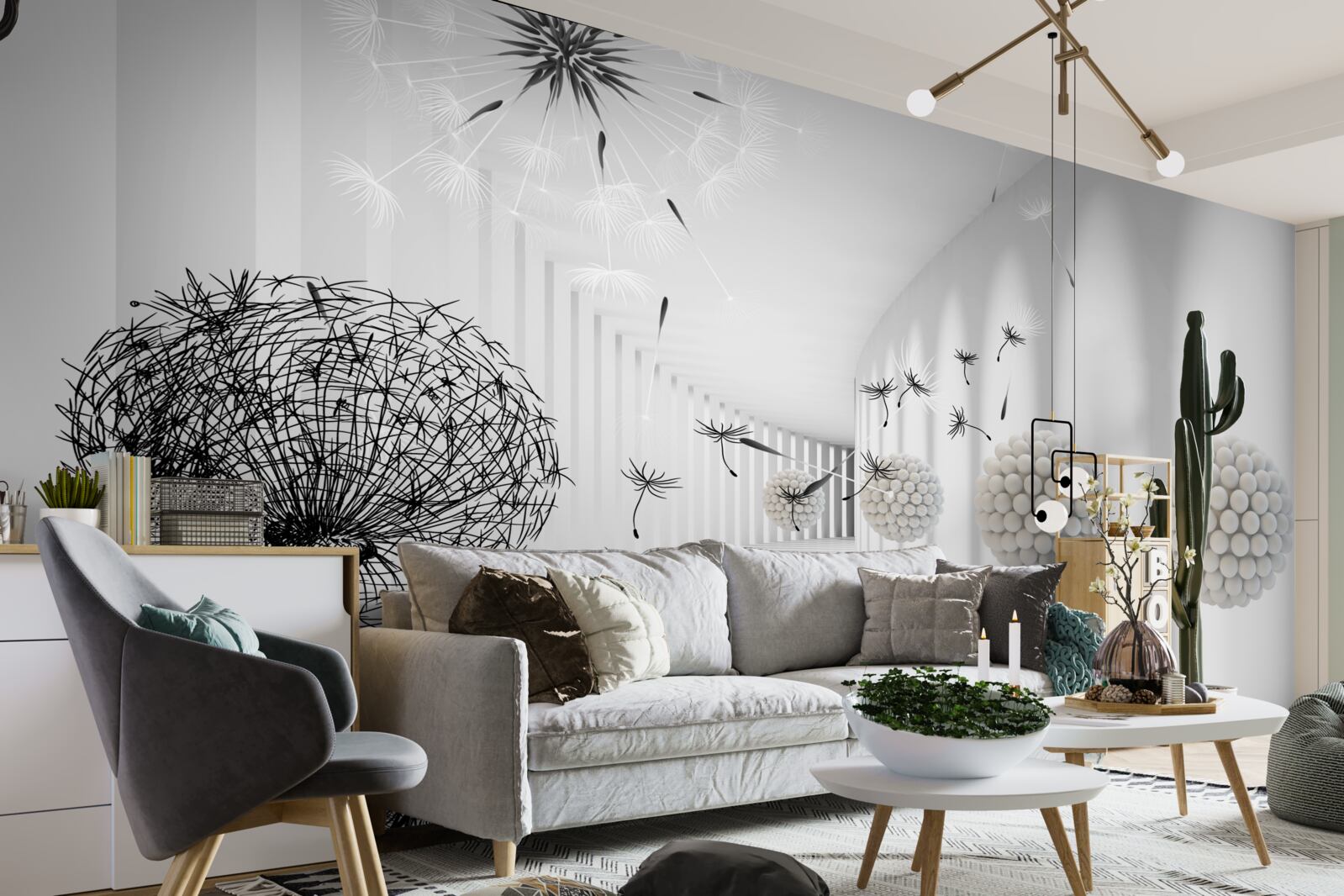 Fototapet un tunel în care dispar millipedes zburătoare