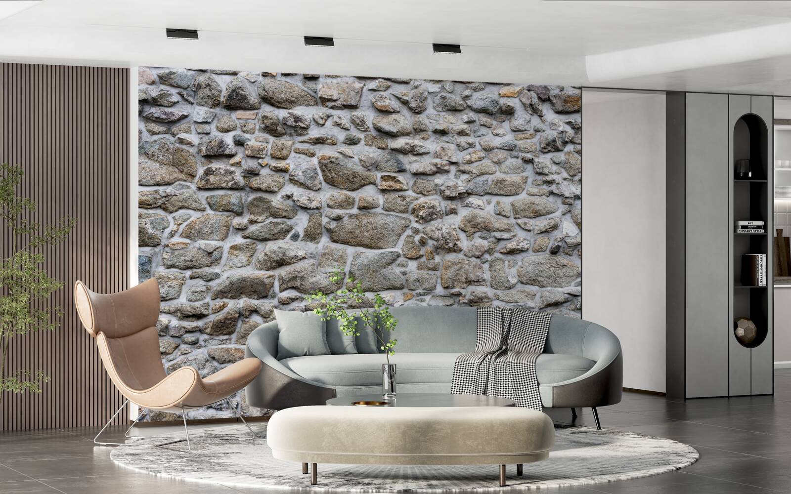 Fototapet pietre de diferite mărimi și forme