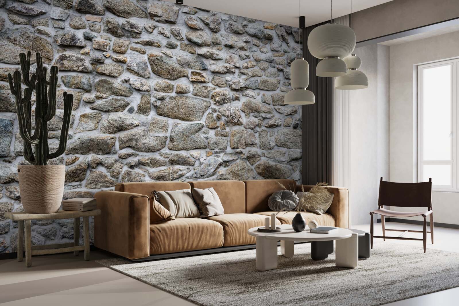 Fototapet pietre de diferite mărimi și forme