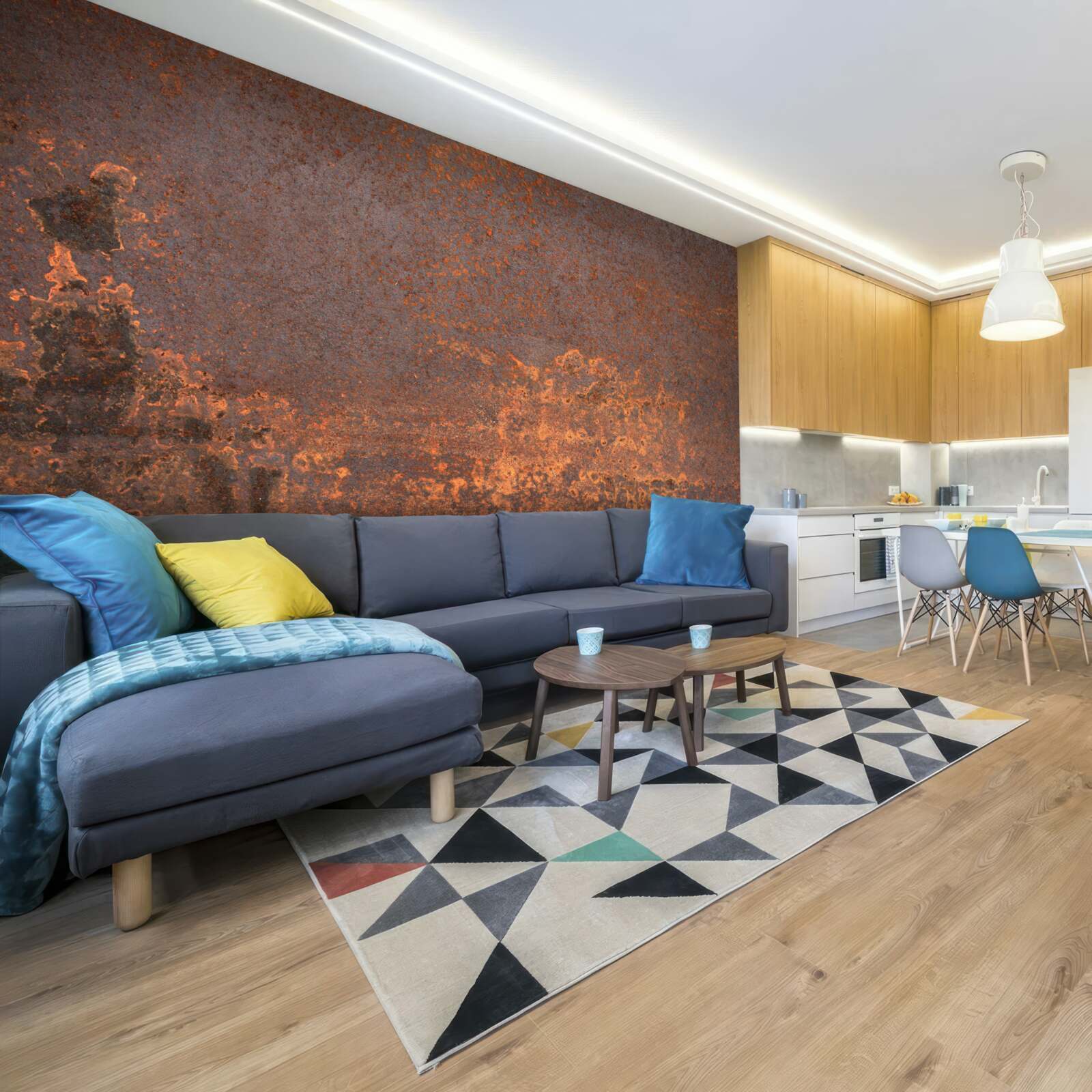 Fototapet structură metalică oxidată