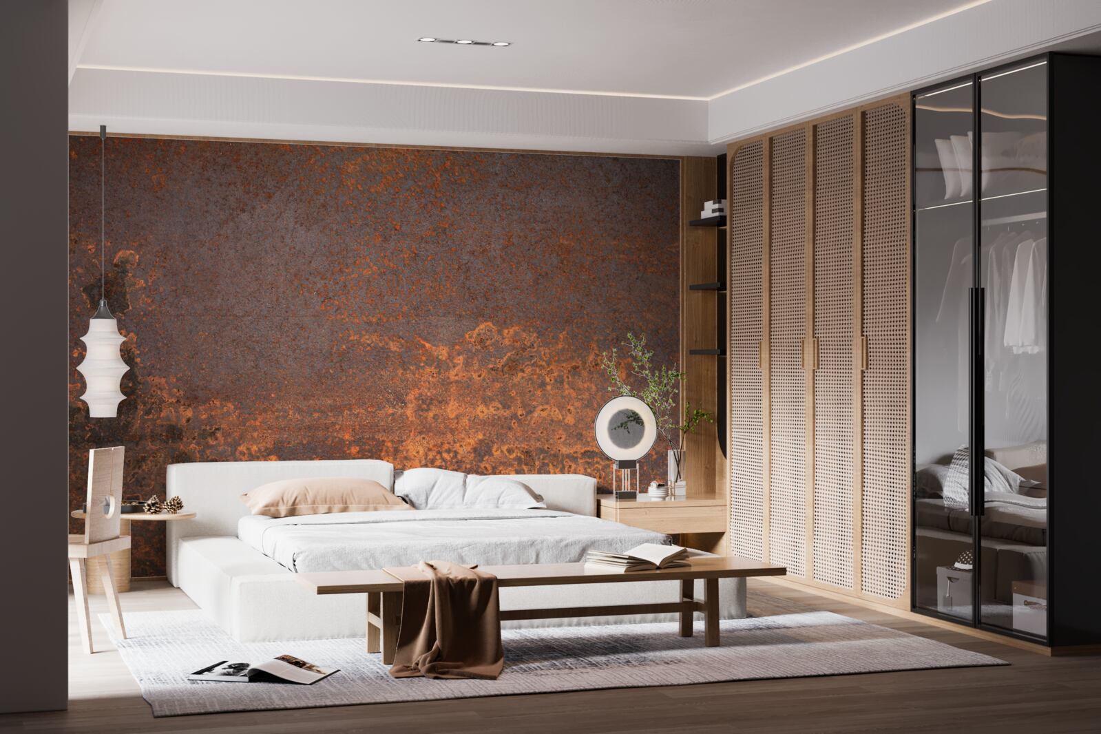 Fototapet structură metalică oxidată