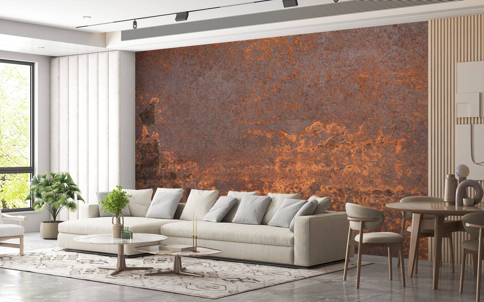 Fototapet structură metalică oxidată