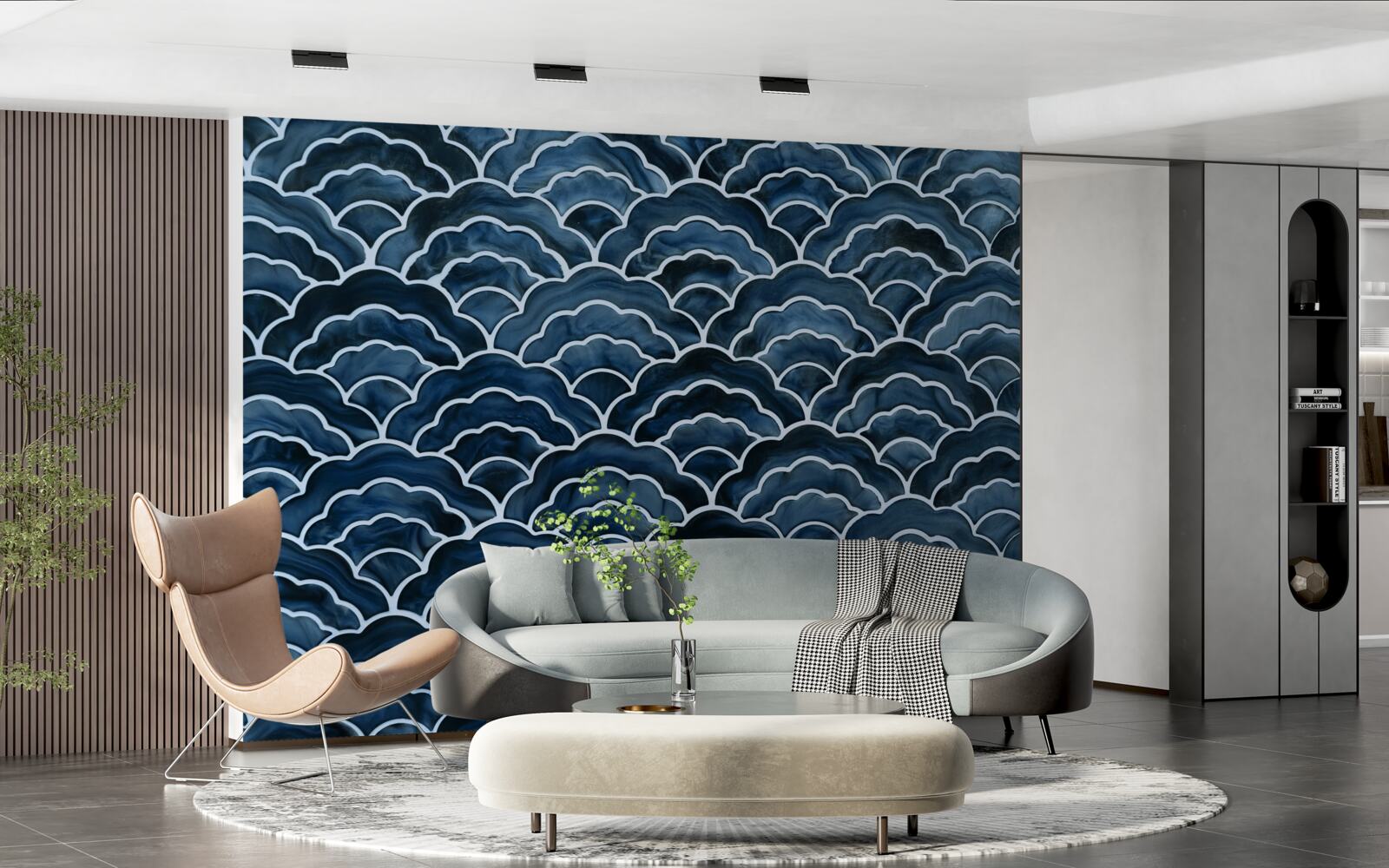 Fototapet noaptea valurile mării curg lin