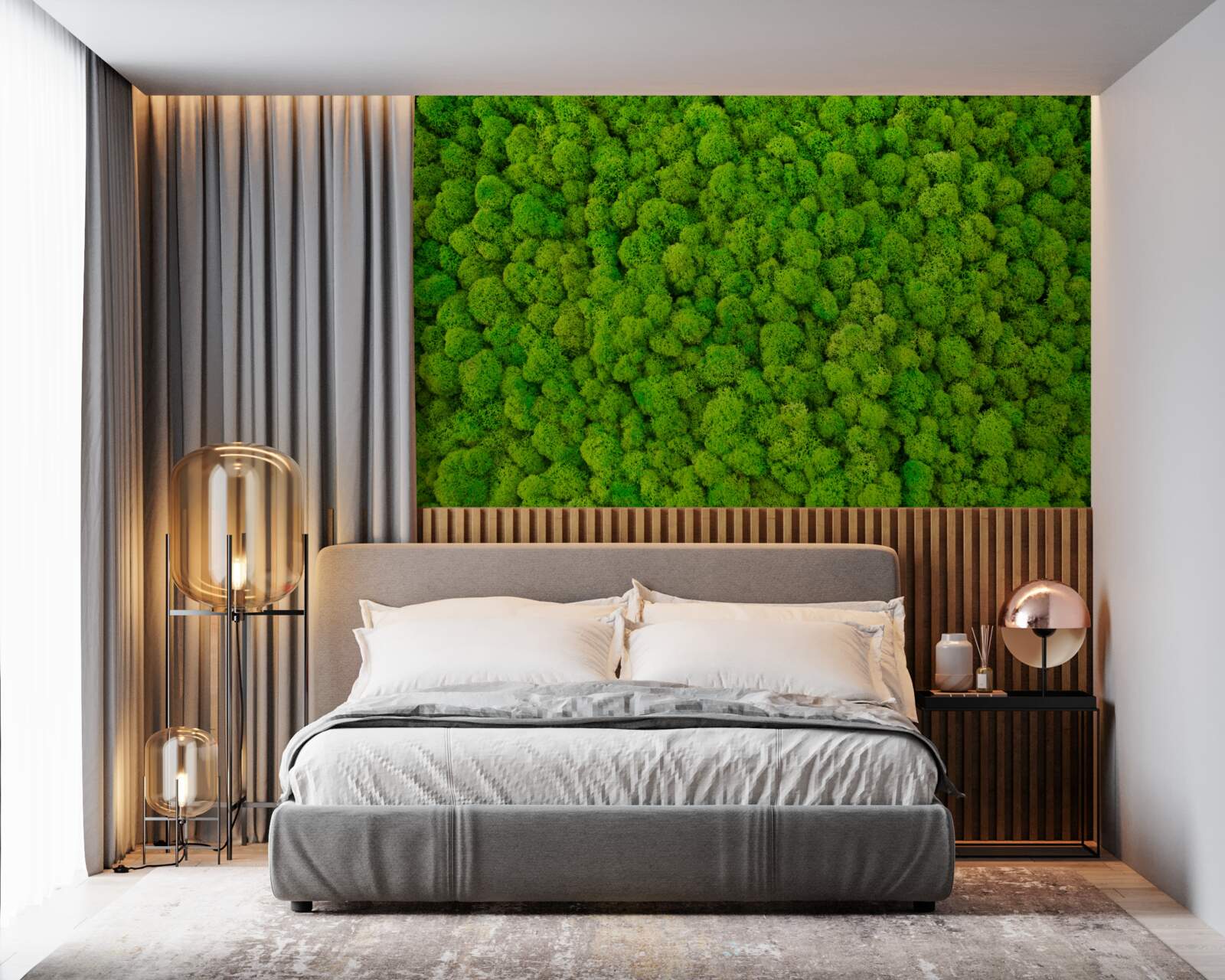 Fototapet vârfurile dense ale giganților verzi ai pădurii