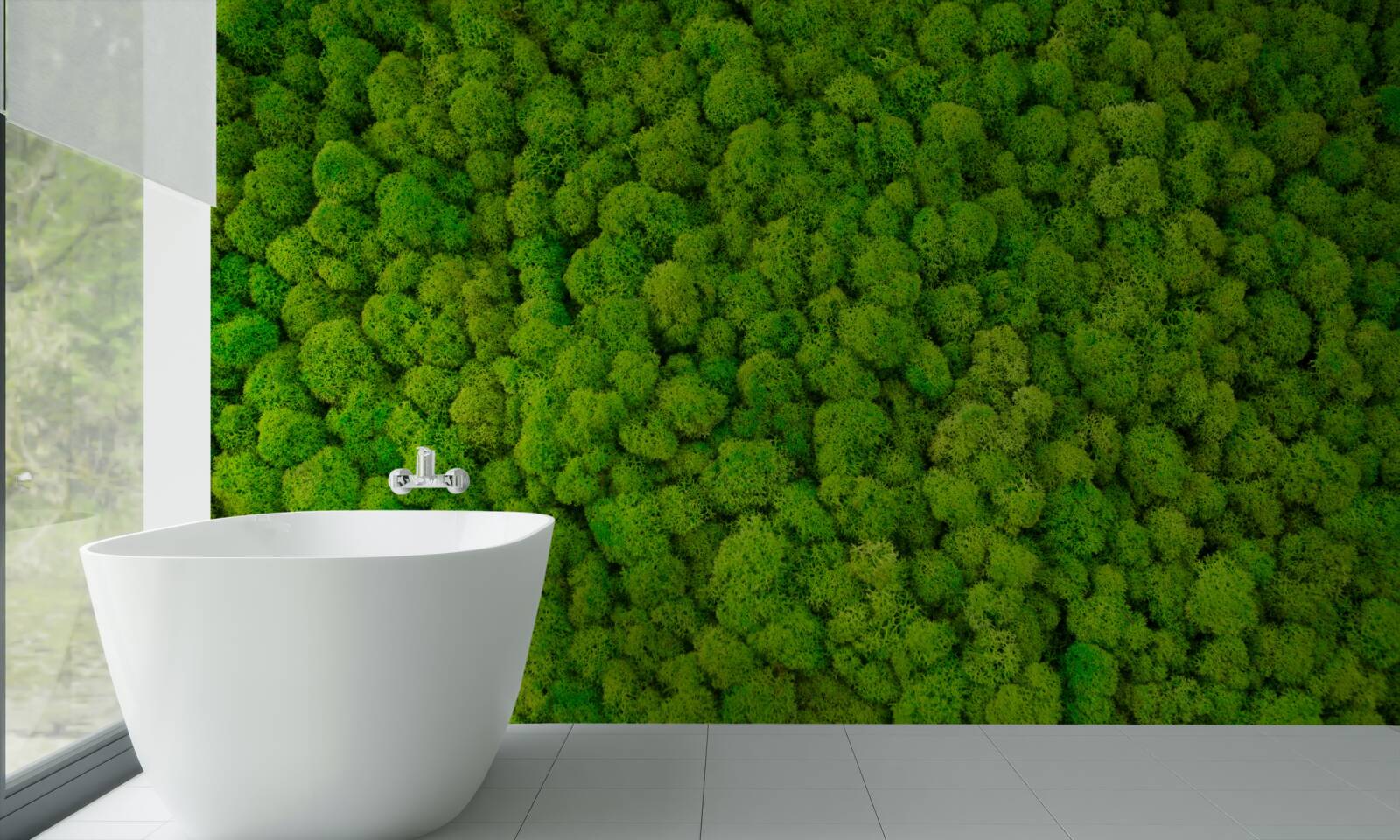 Fototapet vârfurile dense ale giganților verzi ai pădurii