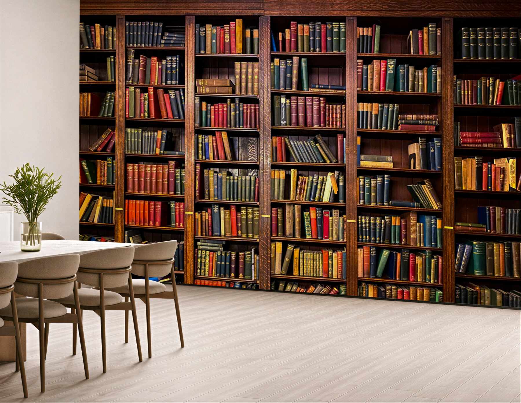 Fototapeta bogata biblioteka z książkami