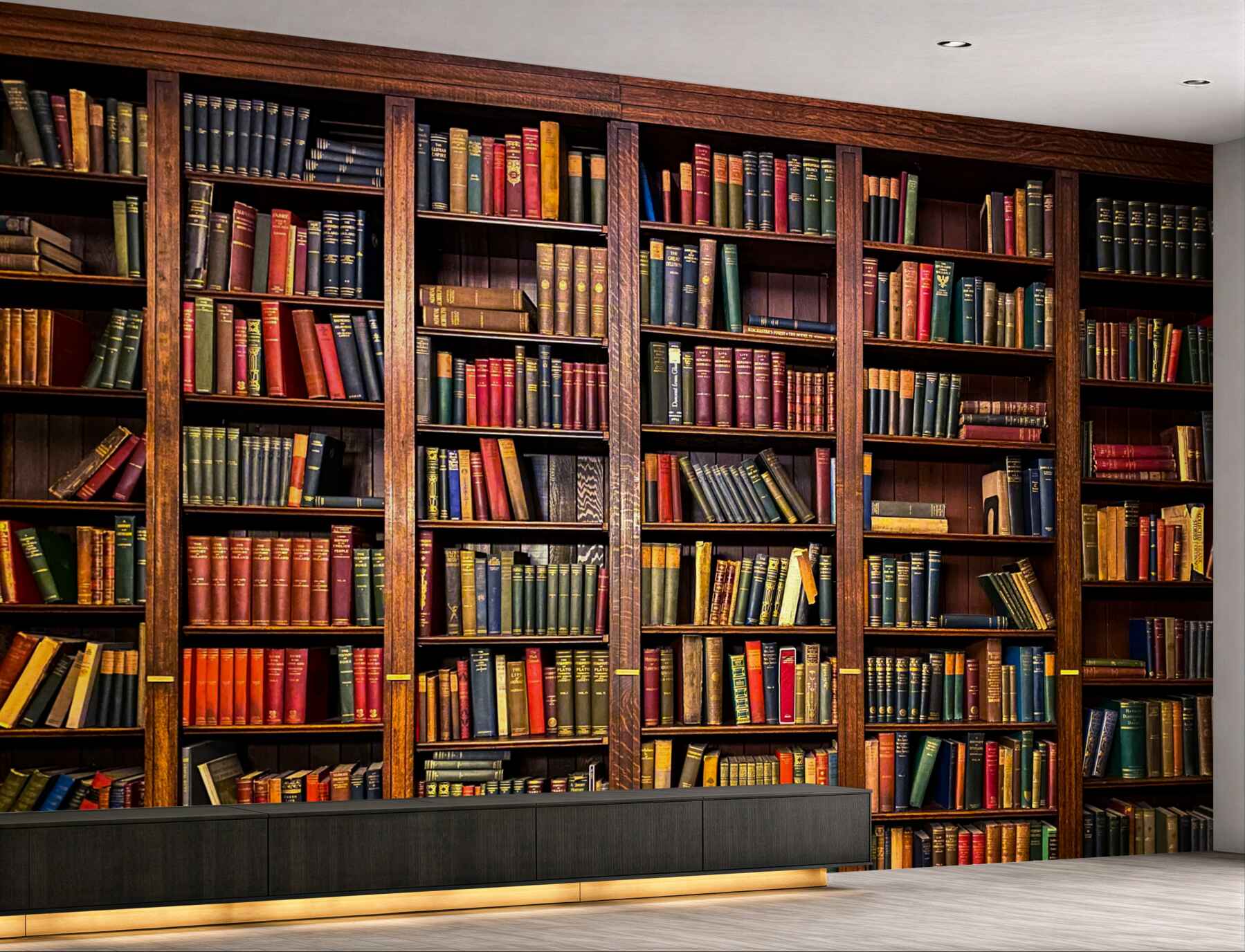 Fototapeta bogata biblioteka z książkami
