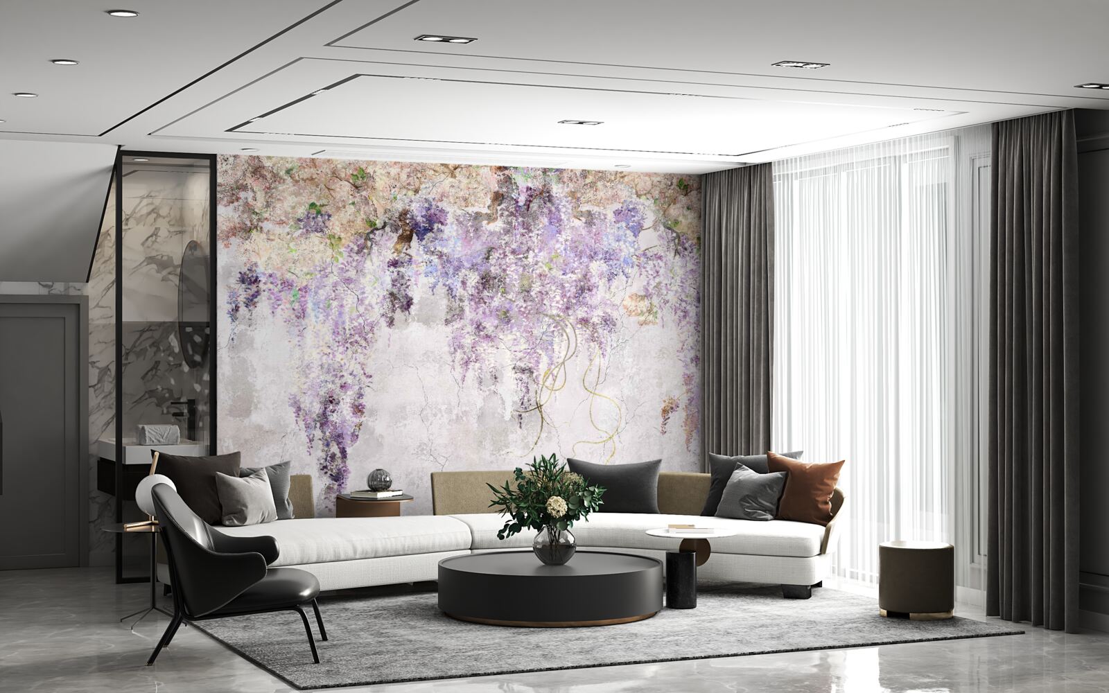 Fototapet florile de toamnă cad