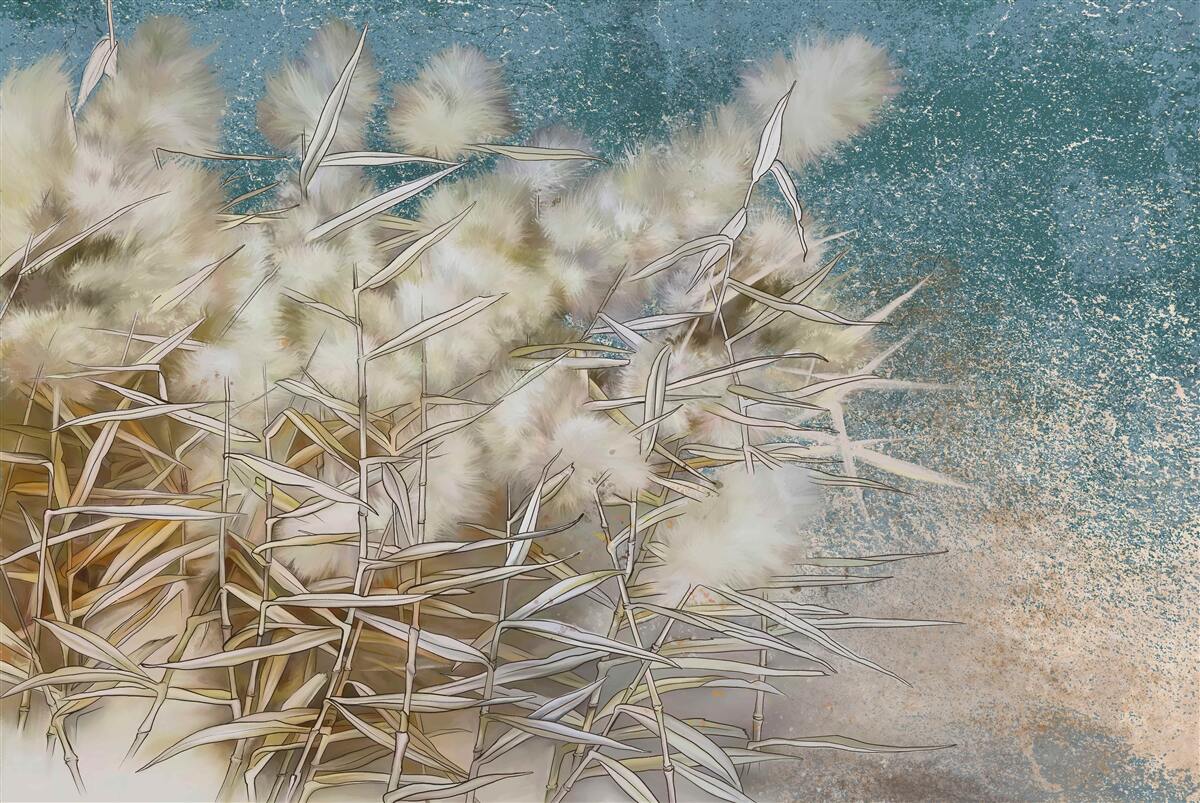 Fototapet industria bumbacului alb