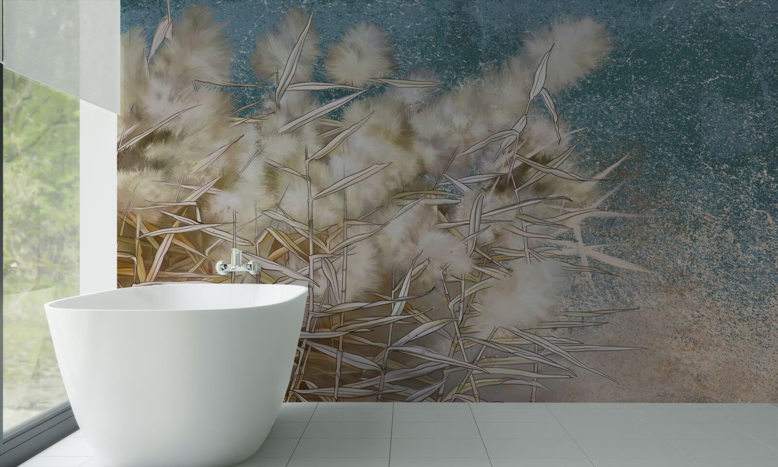 Fototapet industria bumbacului alb