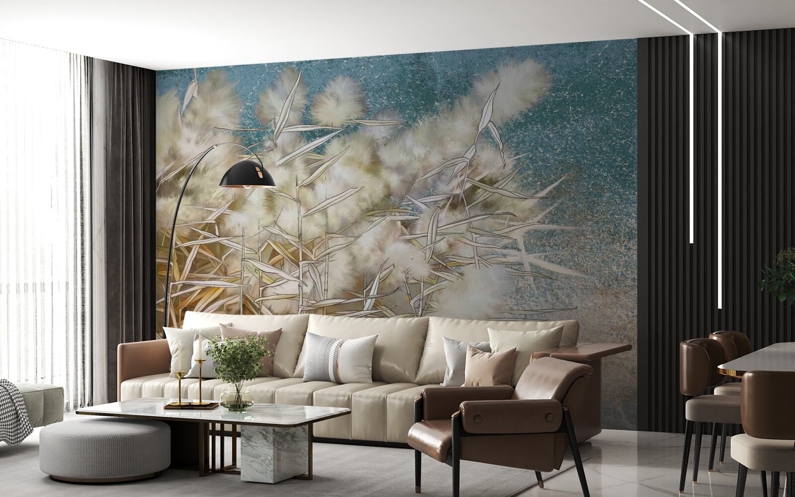 Fototapet industria bumbacului alb