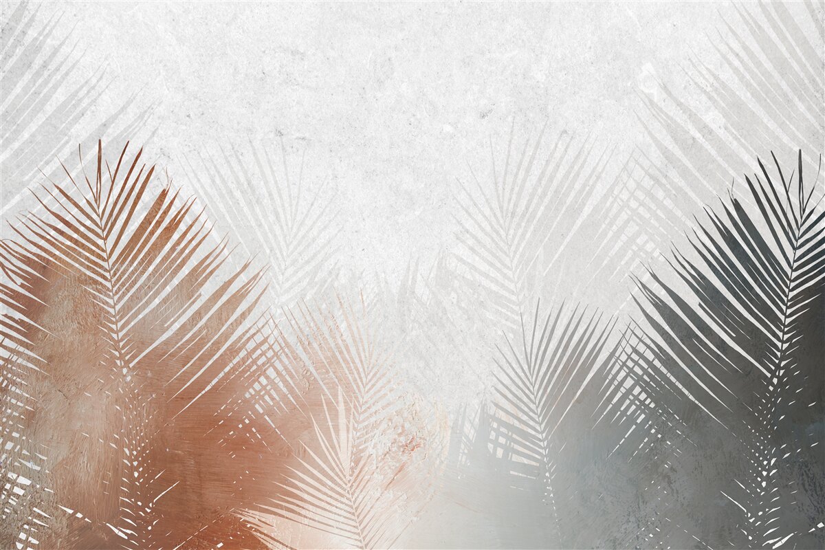 Fototapet abstracție de toamnă într-o pădure cețoasă