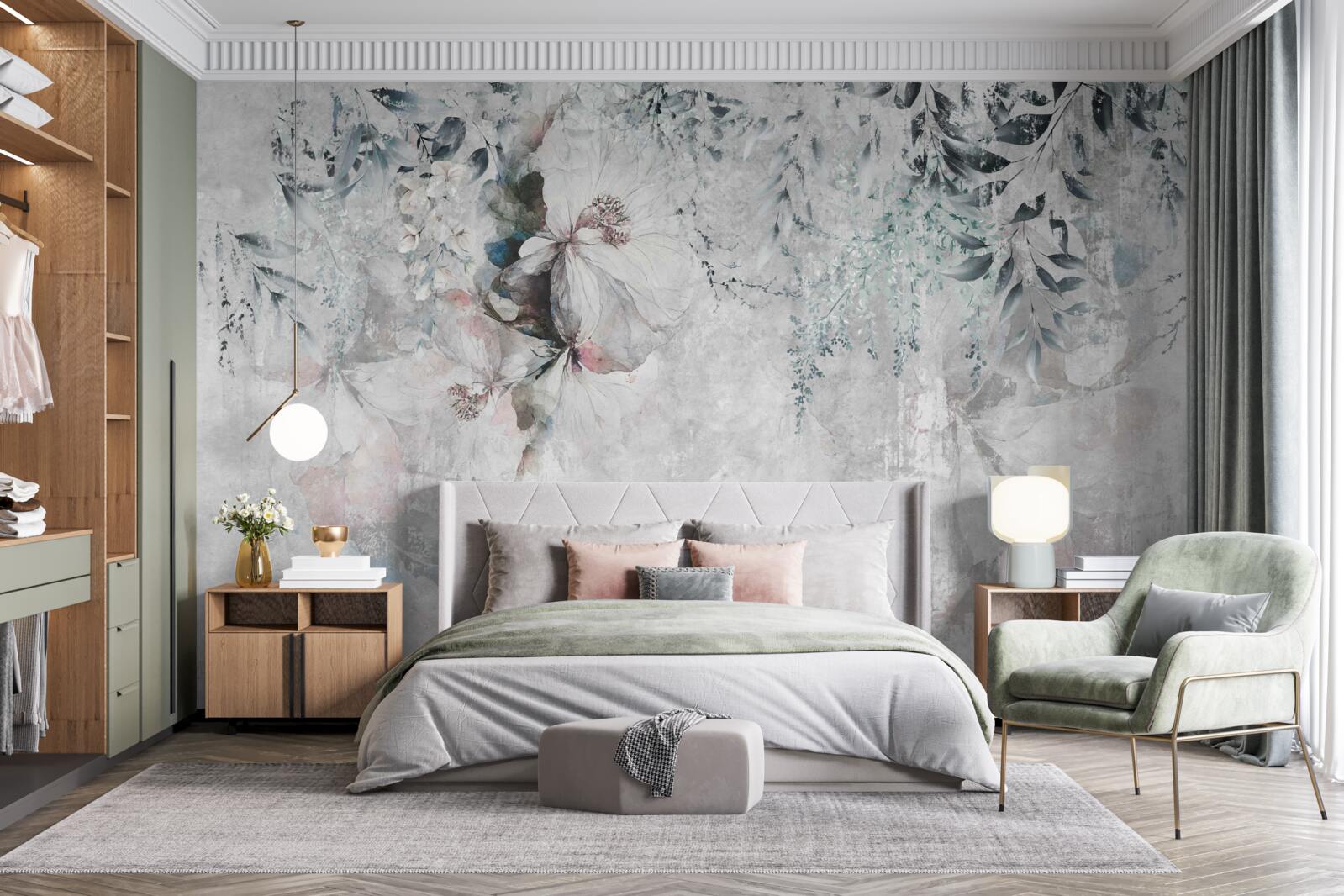 Fototapet irișii sunt gri față de aceeași nuanță