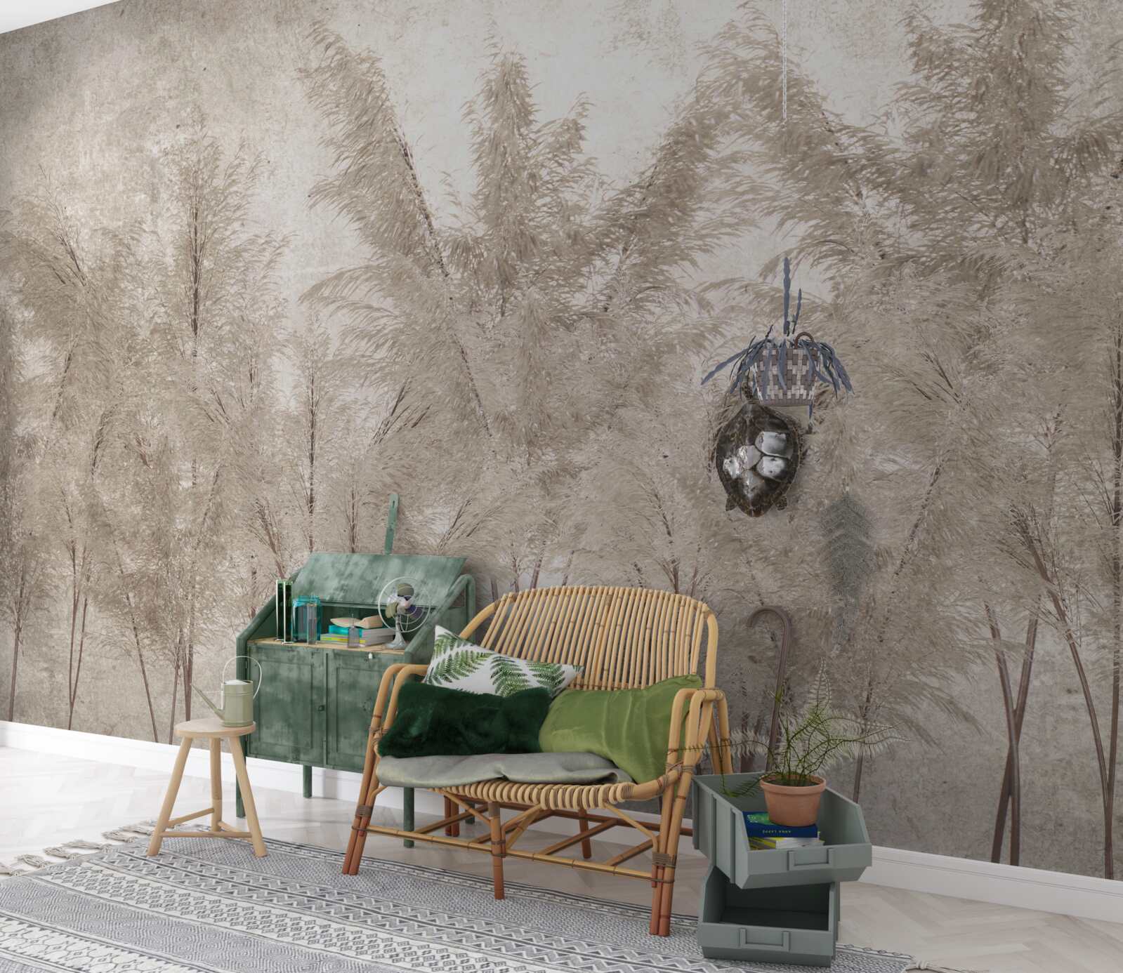 Fototapet dimineață tropicală în ceață