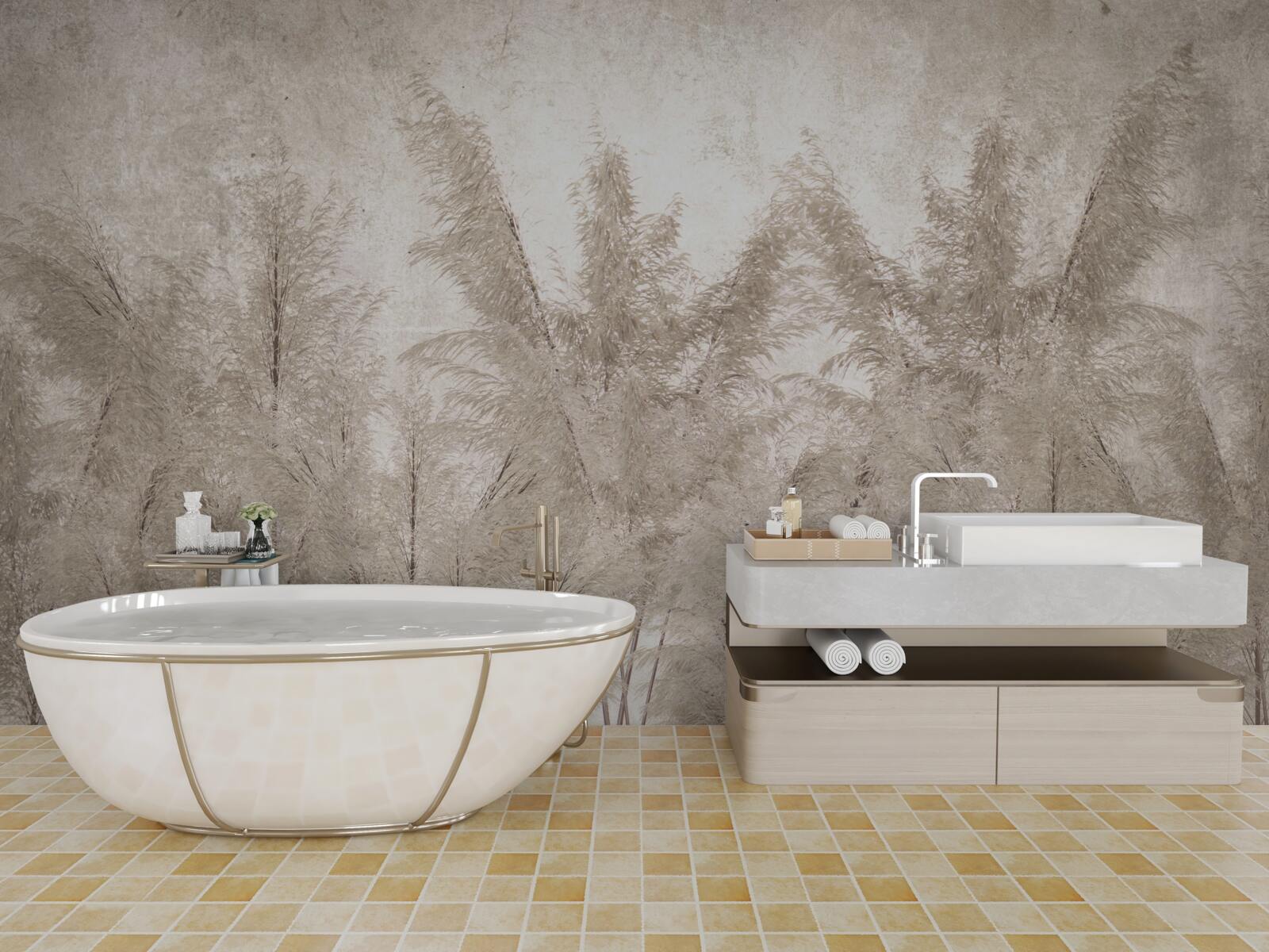 Fototapet dimineață tropicală în ceață