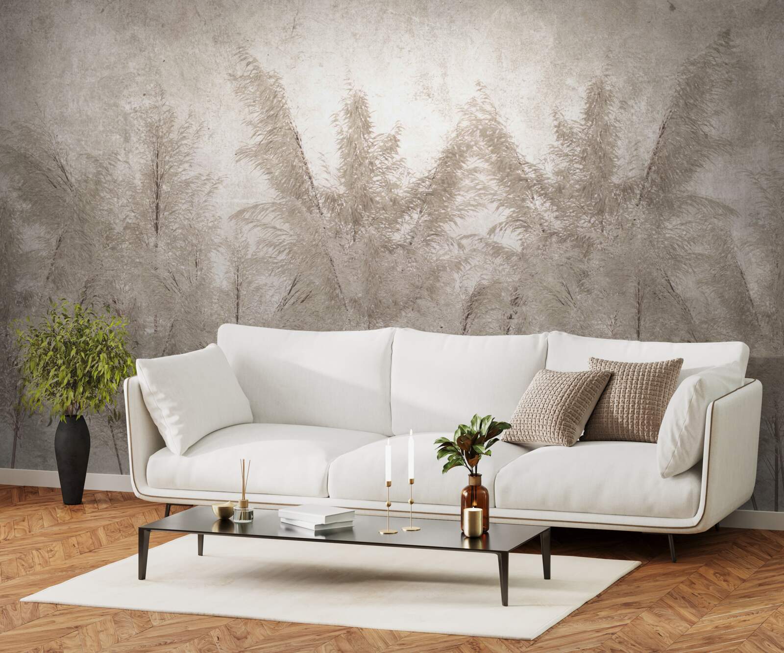 Fototapet dimineață tropicală în ceață