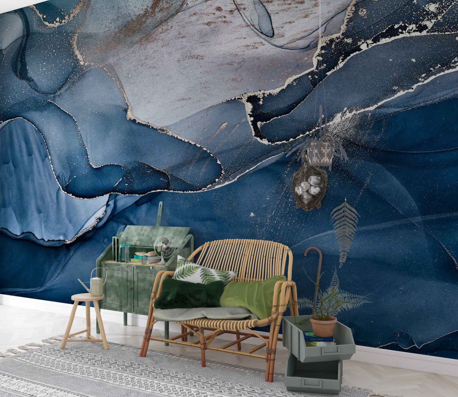 Fototapet nuanțe de cerneală alcoolică