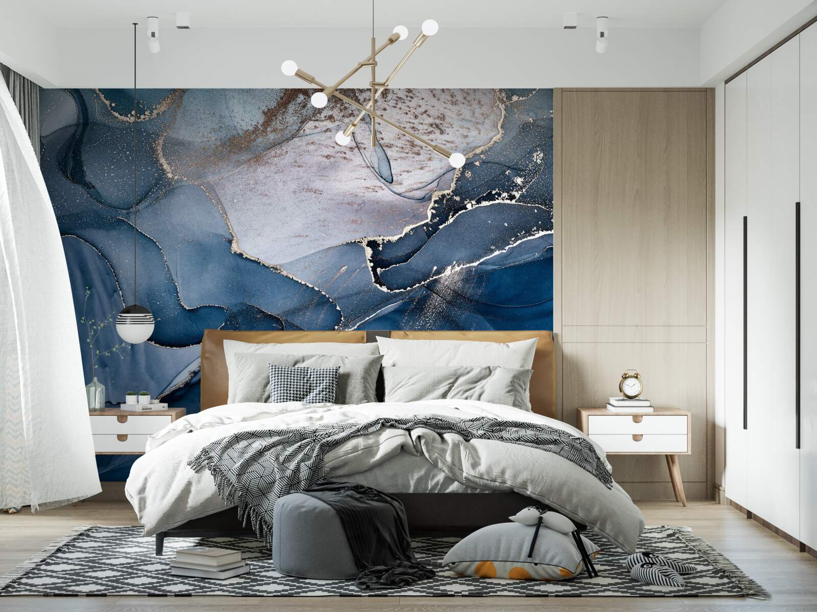 Fototapet nuanțe de cerneală alcoolică