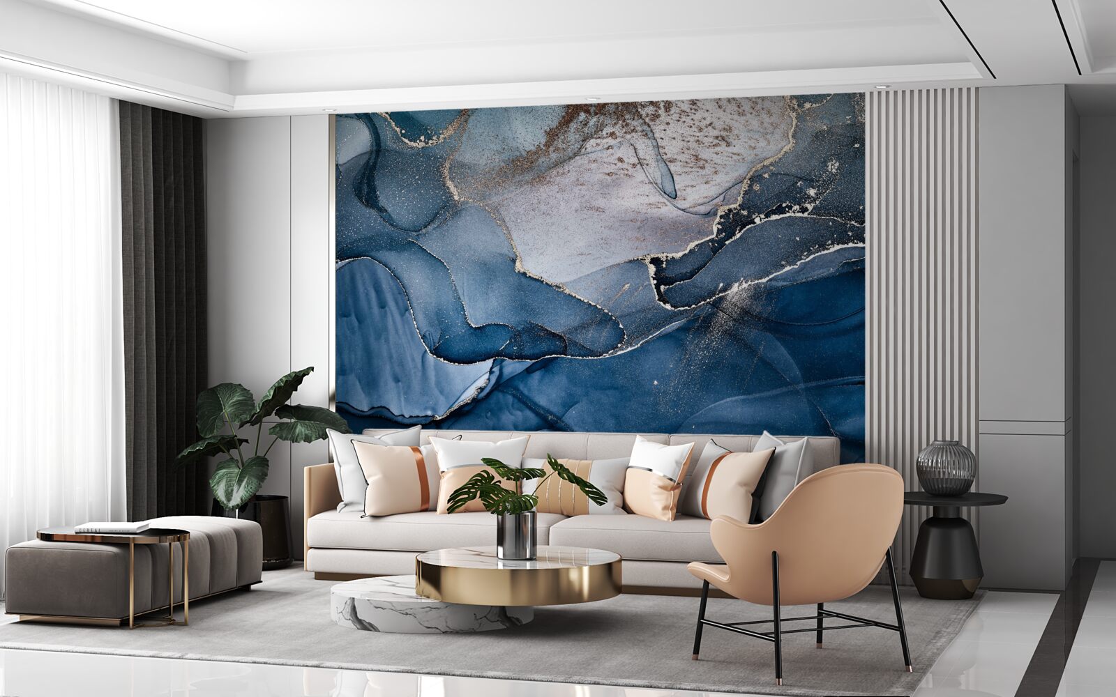 Fototapet nuanțe de cerneală alcoolică