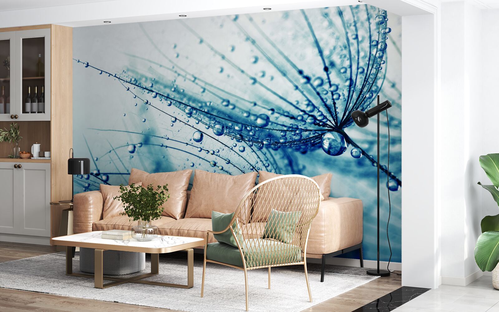 Fototapet picături de păpădie