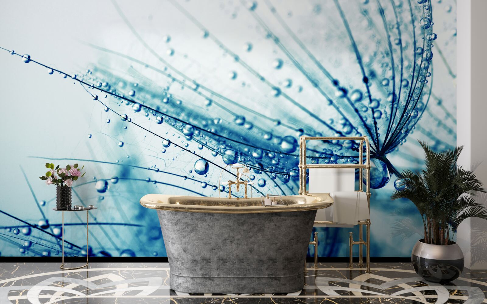 Fototapet picături de păpădie