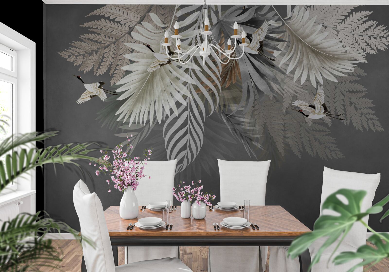 Fototapet Buchet suspendat de frunze de la tropice