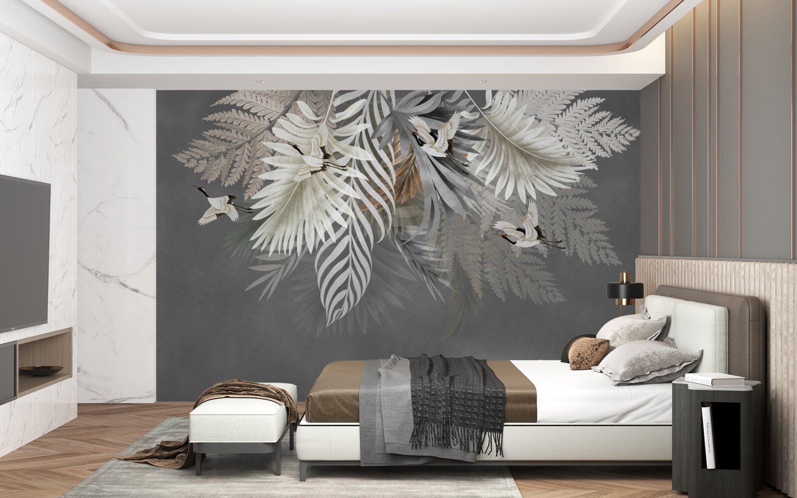 Fototapet Buchet suspendat de frunze de la tropice