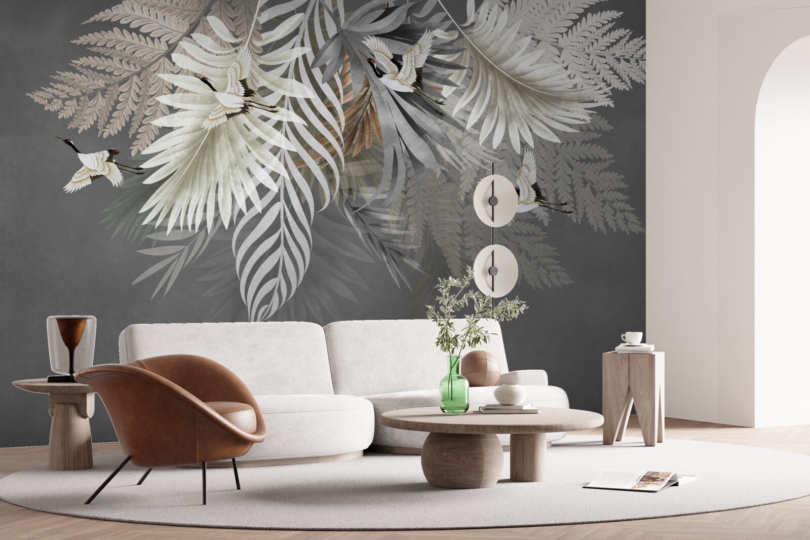 Fototapet Buchet suspendat de frunze de la tropice