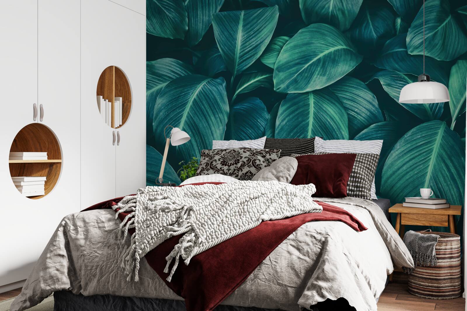 Fototapet frunzele de ferigă au o culoare strălucitoare de smarald