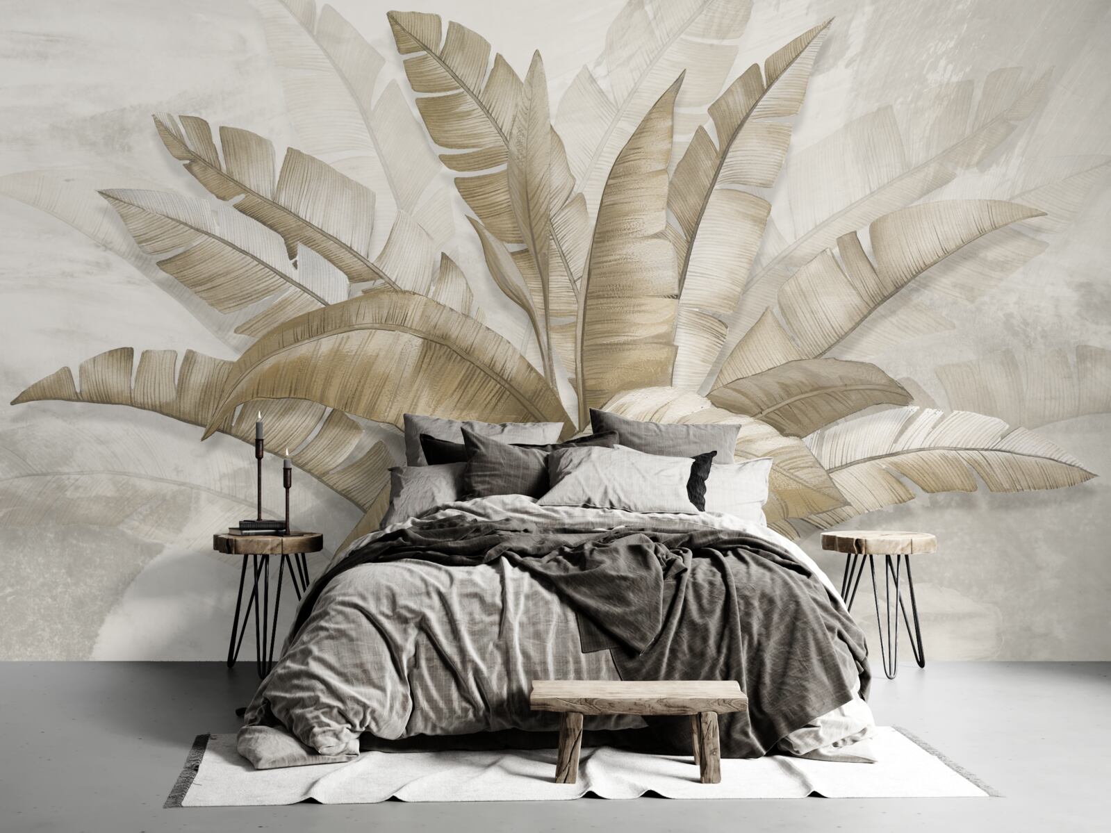 Fototapet buchet de frunze mari de palmier