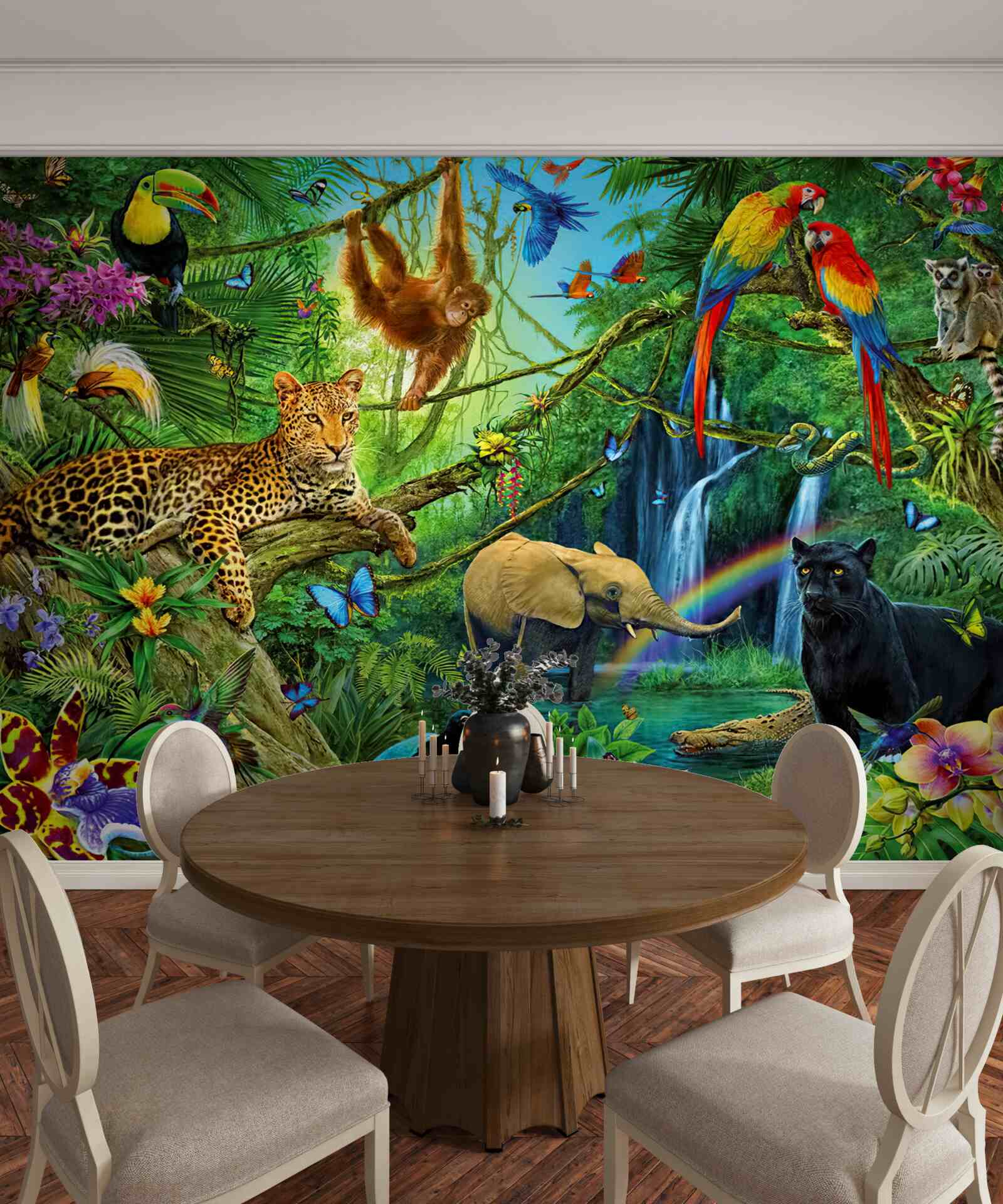 Fototapet locuitori ai pădurilor