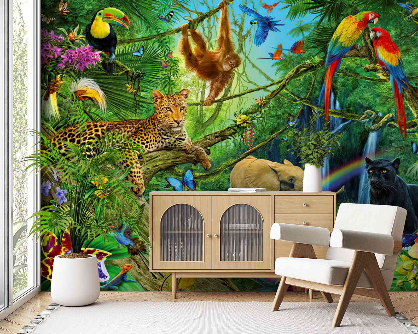 Fototapet locuitori ai pădurilor