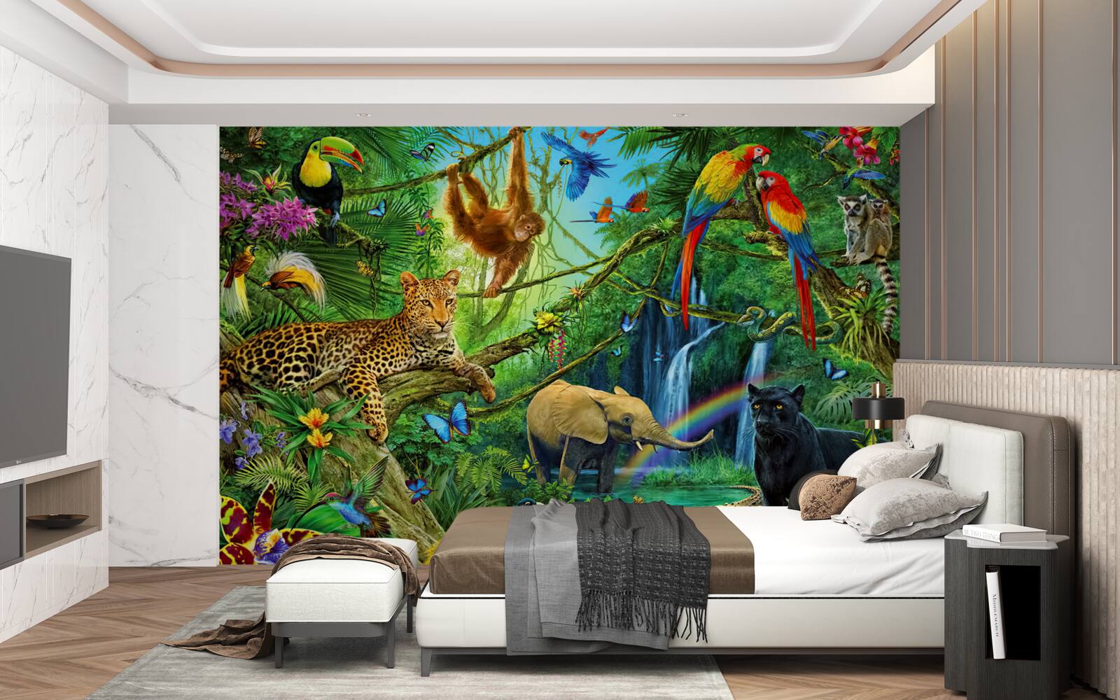 Fototapet locuitori ai pădurilor